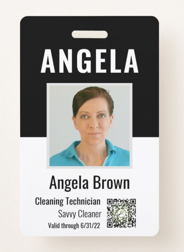 Verify My Records - Angela Brown ID Badge