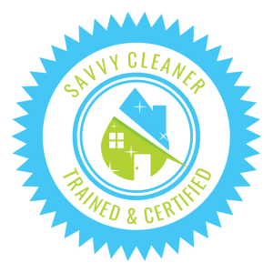 Savvy Cleaner Trained and Certified Logo