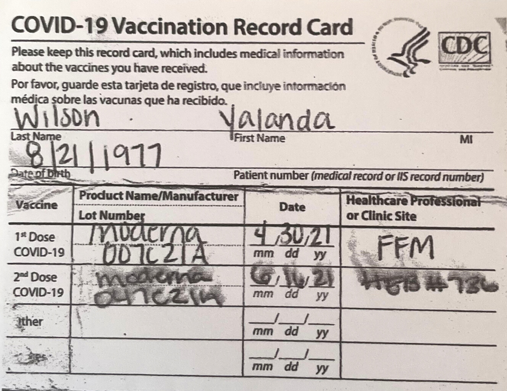Yalanda Wilson Vaccine Havens Touch Housekeeping