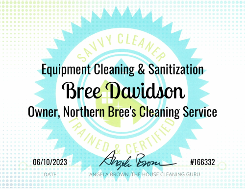 Bree Davidson Equipment Cleaning and Sanitization Savvy Cleaner Training