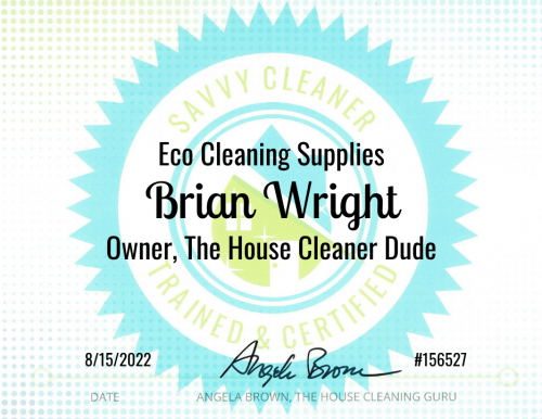 Brian Wright Eco Cleaning Supplies Savvy Cleaner Training