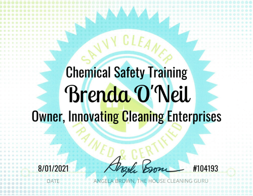 Chemical Safety Training Savvy Cleaner Training Brenda O'Neil