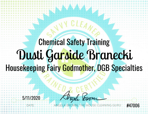 Chemical Safety Training Savvy Cleaner Training Dusti Garside Branecki