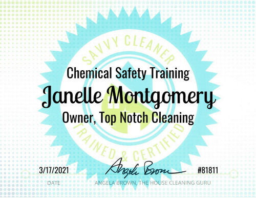 Chemical Safety Training Savvy Cleaner Training Janelle Montgomery