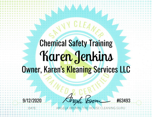 Chemical Safety Training Savvy Cleaner Training Karen Jenkins