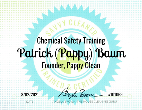 Chemical Safety Training Savvy Cleaner Training Patrick Pappy Baum