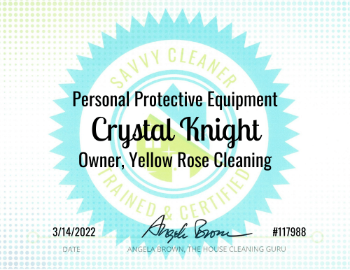 Crystal Knight Personal Protective Equipment Savvy Cleaner Training
