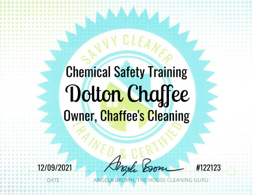 Dolton Chaffee Chemical Safety Training Savvy Cleaner Training
