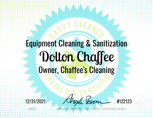 Dolton Chaffee Equipment Cleaning and Sanitization Savvy Cleaner Training 1000x772