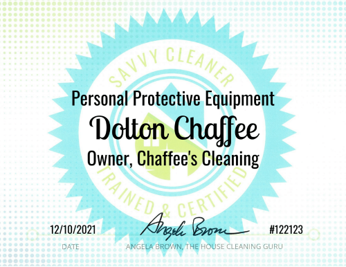 Dolton Chaffee Personal Protective Equipment Savvy Cleaner Training