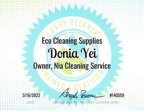 Donia Yei Eco Cleaning Supplies Savvy Cleaner Training
