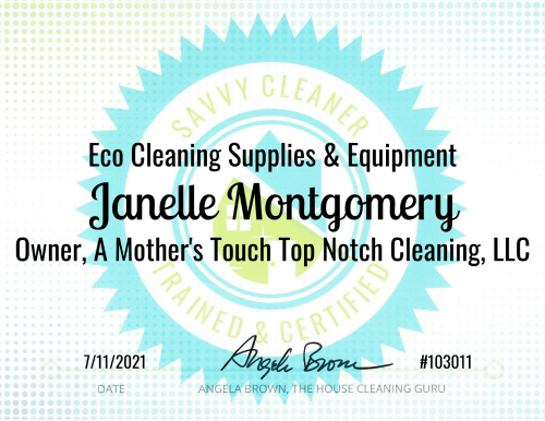 Eco Cleaning Supplies Savvy Cleaner Training Janelle Montgomery