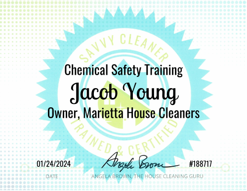 Jacob Young Chemical Safety Training Savvy Cleaner Training