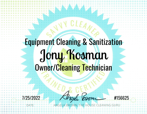 Jony Kosman Equipment Cleaning and Sanitization Savvy Cleaner Training