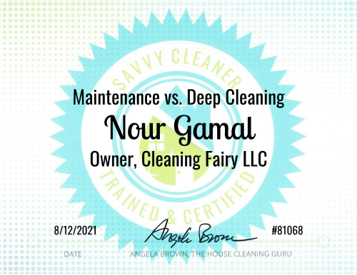 Maintenance vs. Deep Cleaning Savvy Cleaner Training Nour Gamal