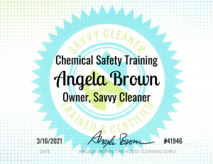 Savvy Cleaner Training Chemical Safety Training - Angela Brown
