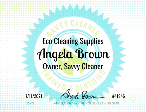 Savvy Cleaner Training Eco Cleaning Supplies - Angela Brown