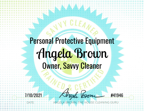 Savvy Cleaner Training Personal Protective Equipment - Angela Brown