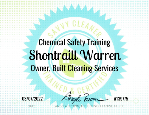 Shontraill Warren Chemical Safety Training Savvy Cleaner Training