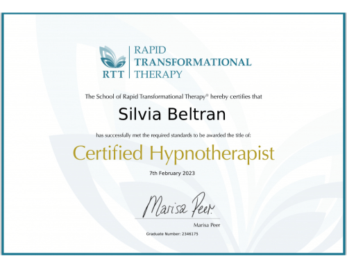 Silvia Beltran Certified Hypnotherapist LP Professional Cleaner