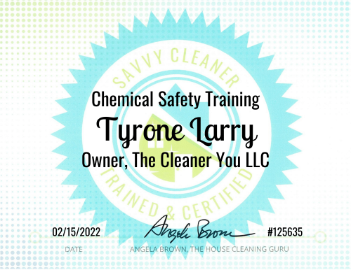 Tyrone Larry Chemical Safety Training Savvy Cleaner Training 1000x772