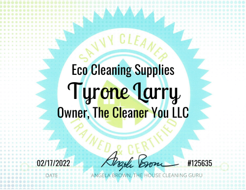 Tyrone Larry Eco Cleaning Supplies Savvy Cleaner Training 1000x772